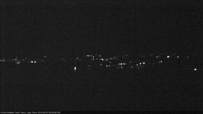 Lake Travis webcam, March 31, 2019 8:40 PM CT