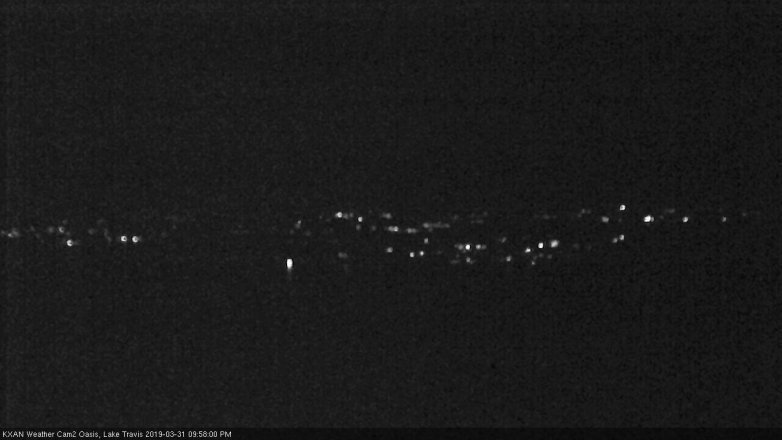 Lake Travis webcam, March 31, 2019 9:00 PM CT