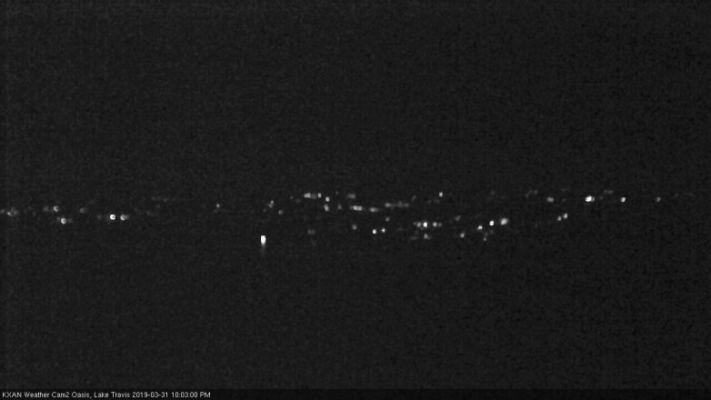 Lake Travis webcam, March 31, 2019 9:05 PM CT