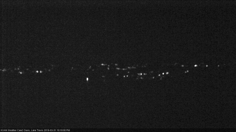 Lake Travis webcam, March 31, 2019 9:20 PM CT