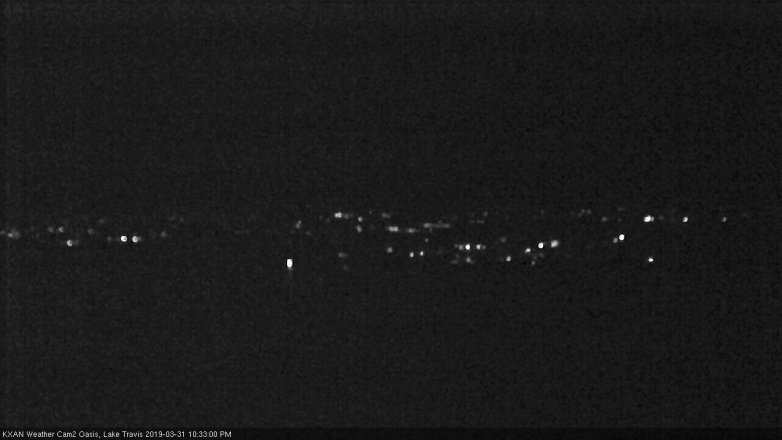 Lake Travis webcam, March 31, 2019 9:35 PM CT