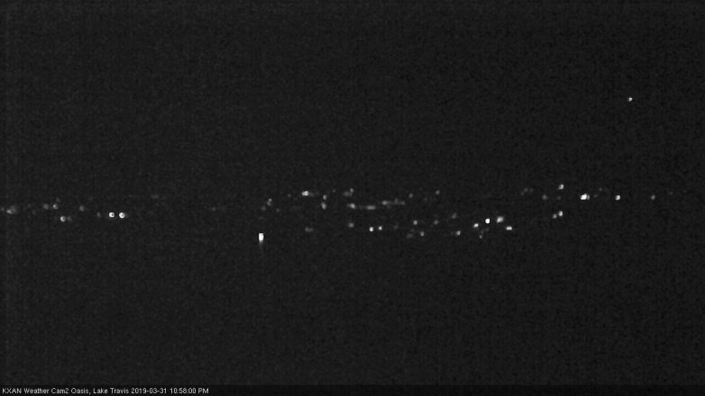 Lake Travis webcam, March 31, 2019 10:00 PM CT