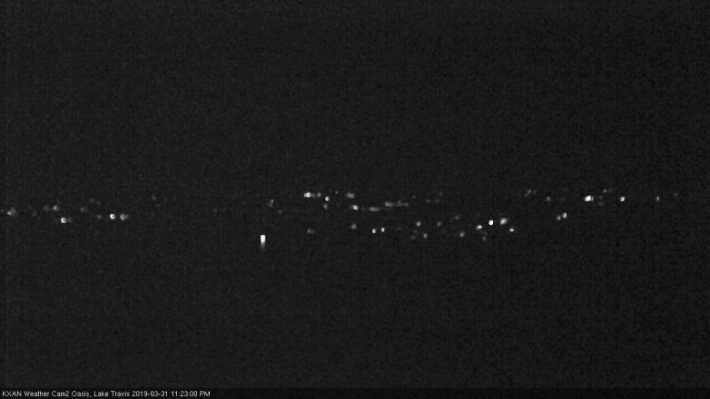 Lake Travis webcam, March 31, 2019 10:25 PM CT
