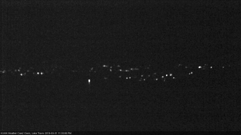 Lake Travis webcam, March 31, 2019 10:35 PM CT