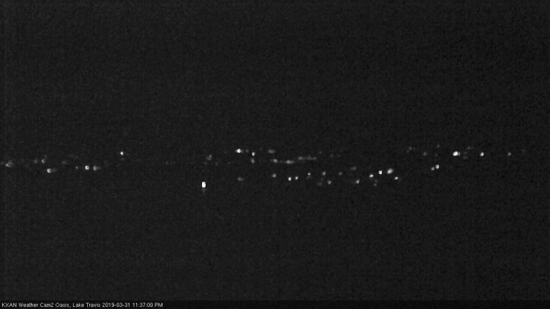 Lake Travis webcam, March 31, 2019 10:40 PM CT