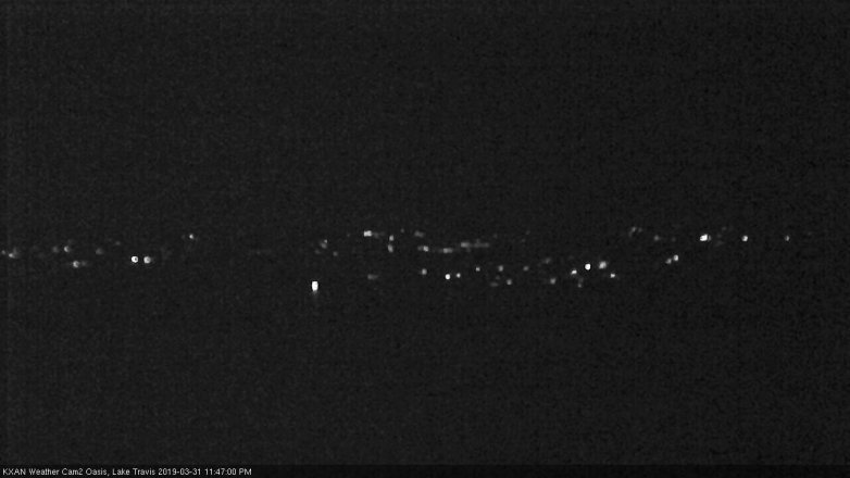 Lake Travis webcam, March 31, 2019 10:50 PM CT