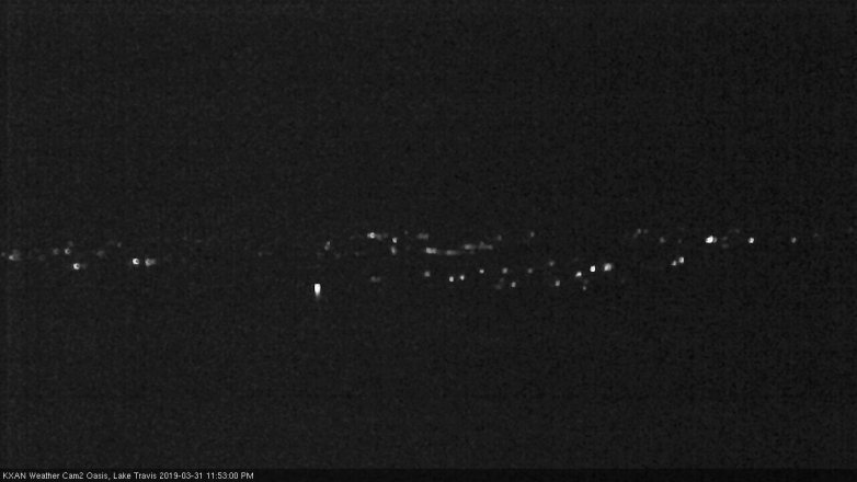 Lake Travis webcam, March 31, 2019 10:55 PM CT
