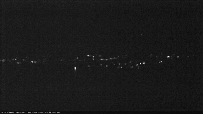 Lake Travis webcam, March 31, 2019 11:00 PM CT