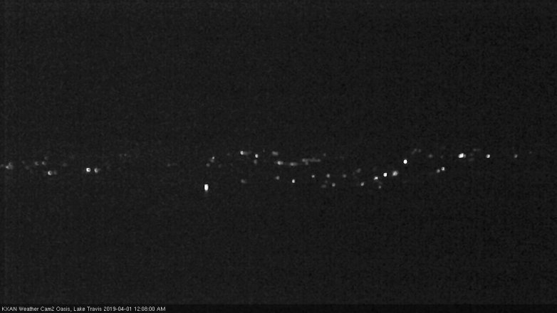 Lake Travis webcam, March 31, 2019 11:10 PM CT