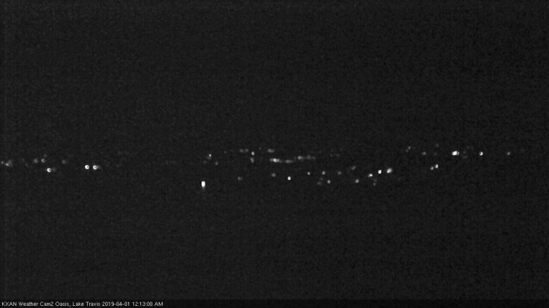 Lake Travis webcam, March 31, 2019 11:15 PM CT