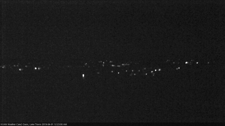 Lake Travis webcam, March 31, 2019 11:25 PM CT