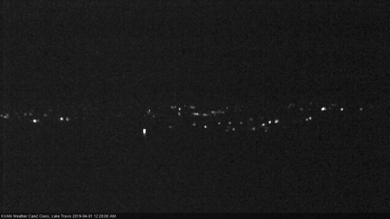 Lake Travis webcam, March 31, 2019 11:30 PM CT
