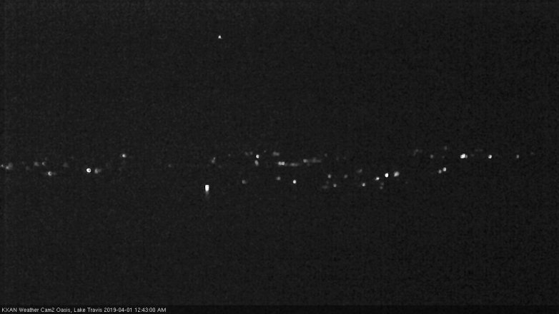 Lake Travis webcam, March 31, 2019 11:45 PM CT