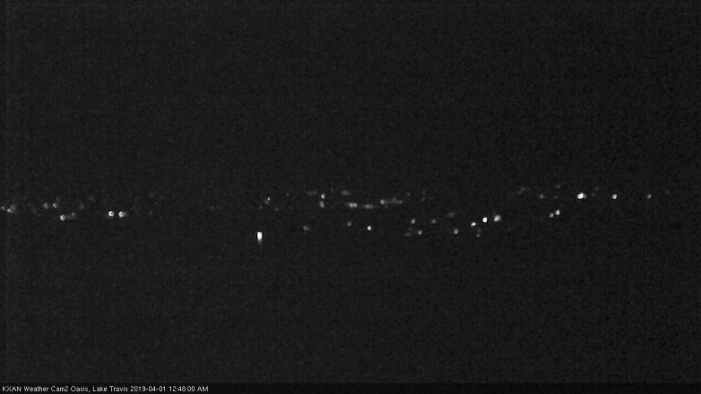 Lake Travis webcam, March 31, 2019 11:50 PM CT