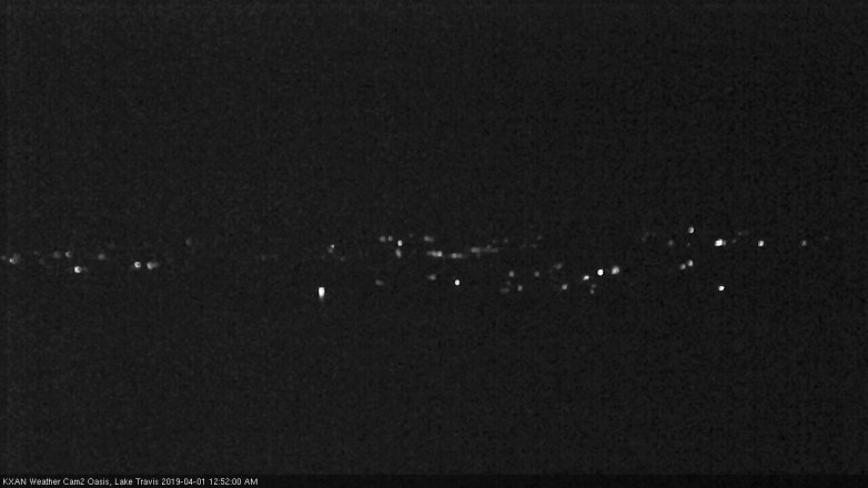 Lake Travis webcam, March 31, 2019 11:55 PM CT