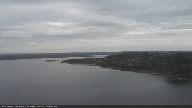 Lake Travis webcam, April 1, 2019 9:50 AM CT