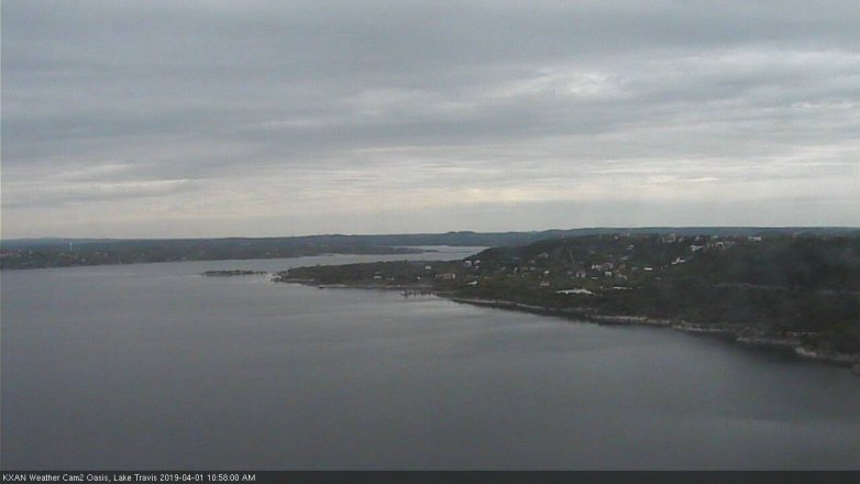 Lake Travis webcam, April 1, 2019 10:00 AM CT