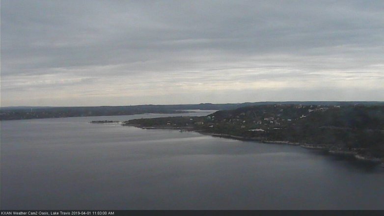 Lake Travis webcam, April 1, 2019 10:05 AM CT