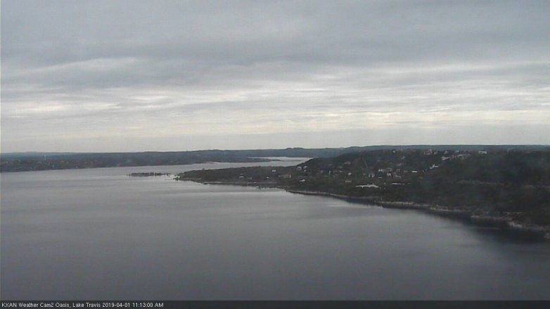 Lake Travis webcam, April 1, 2019 10:15 AM CT