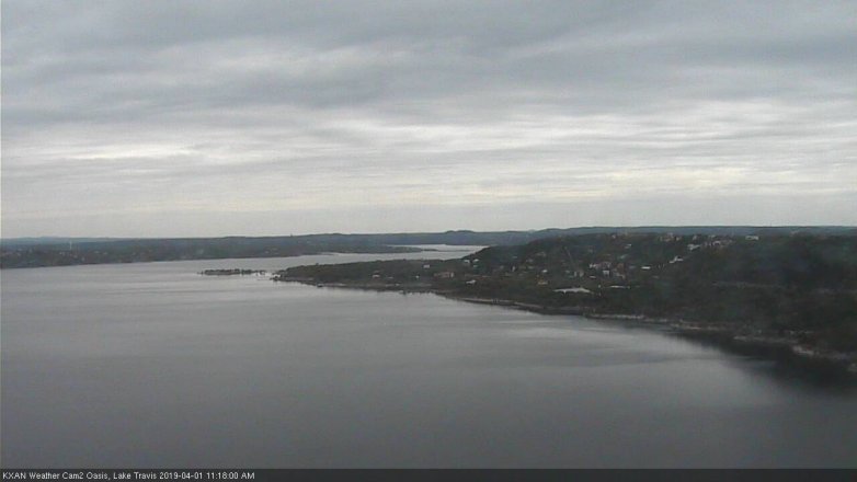 Lake Travis webcam, April 1, 2019 10:20 AM CT