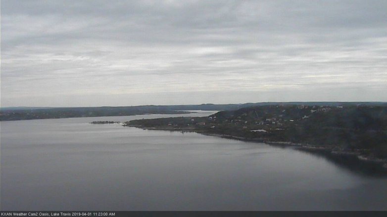 Lake Travis webcam, April 1, 2019 10:25 AM CT