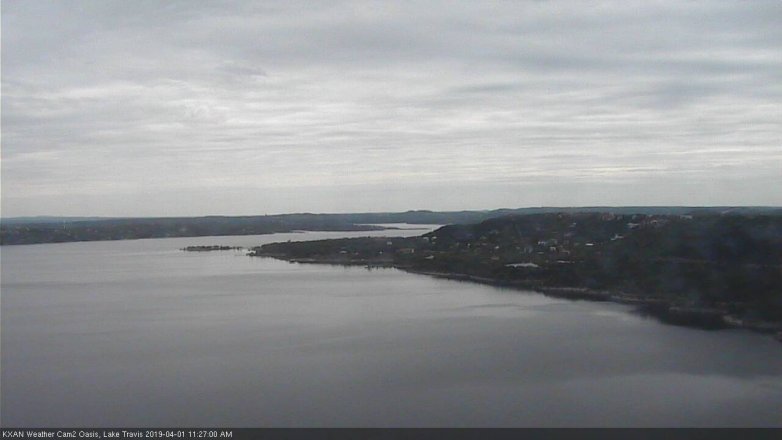 Lake Travis webcam, April 1, 2019 10:30 AM CT