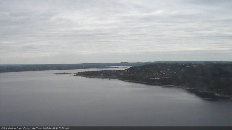 Lake Travis webcam, April 1, 2019 10:35 AM CT