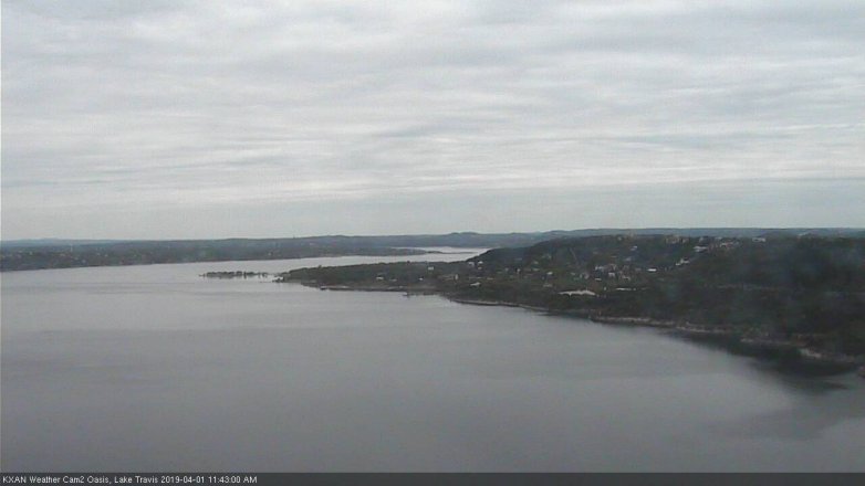 Lake Travis webcam, April 1, 2019 10:45 AM CT