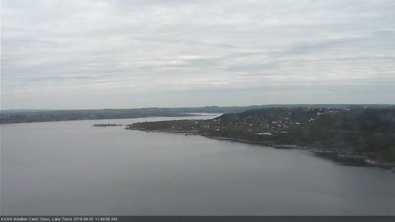 Lake Travis webcam, April 1, 2019 10:50 AM CT