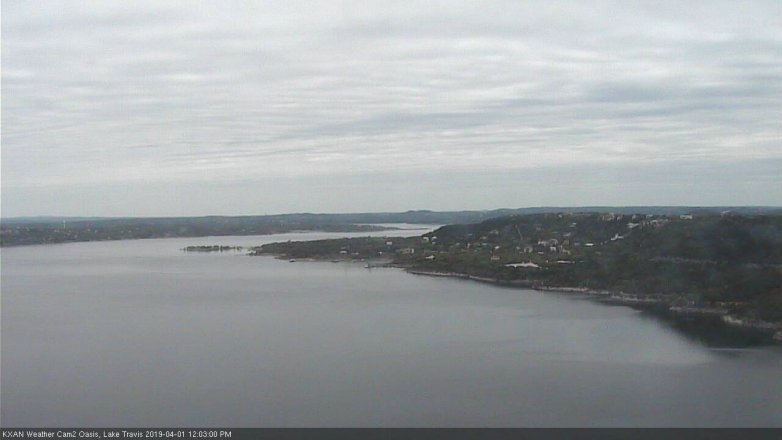 Lake Travis webcam, April 1, 2019 11:05 AM CT