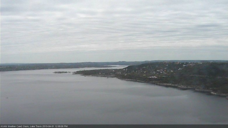 Lake Travis webcam, April 1, 2019 11:10 AM CT