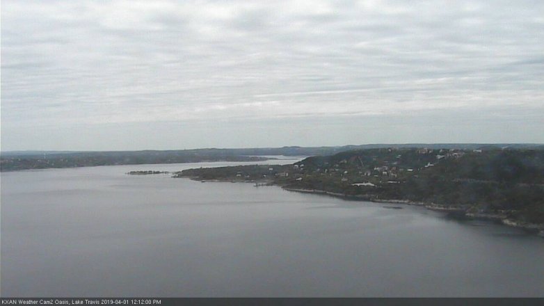 Lake Travis webcam, April 1, 2019 11:15 AM CT