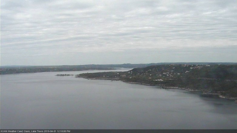 Lake Travis webcam, April 1, 2019 11:20 AM CT