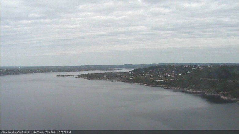 Lake Travis webcam, April 1, 2019 11:25 AM CT