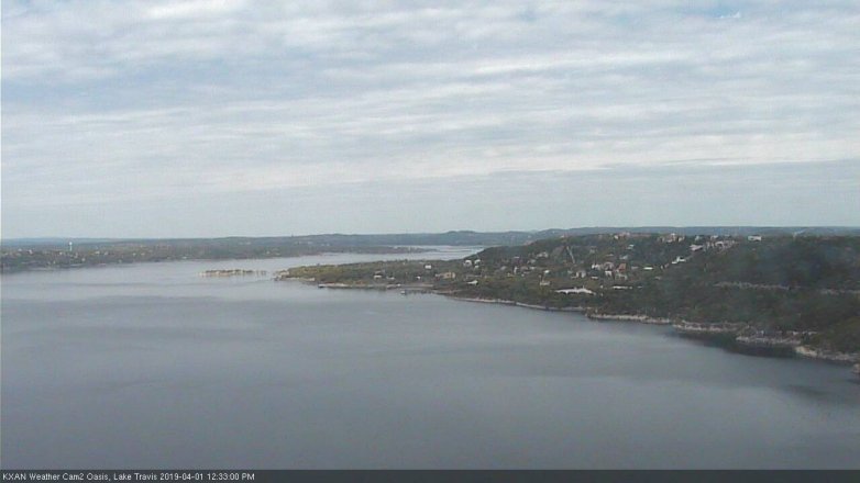Lake Travis webcam, April 1, 2019 11:35 AM CT
