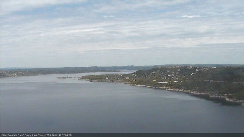 Lake Travis webcam, April 1, 2019 11:40 AM CT