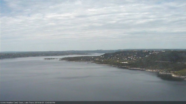 Lake Travis webcam, April 1, 2019 11:45 AM CT