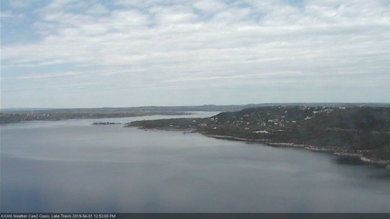 Lake Travis webcam, April 1, 2019 11:55 AM CT