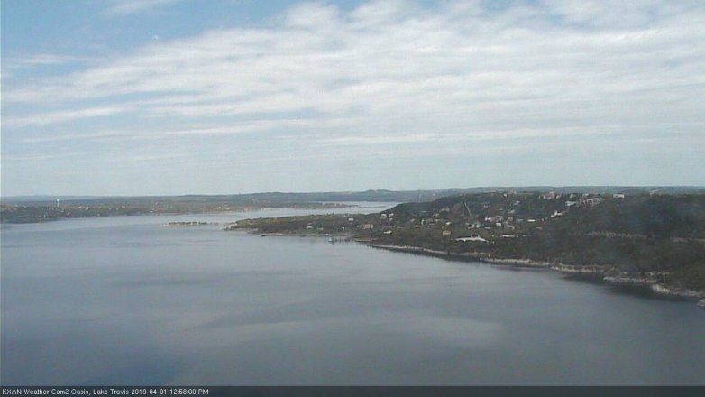 Lake Travis webcam, April 1, 2019 12:00 PM CT