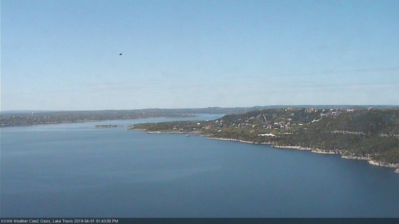 Lake Travis webcam, April 1, 2019 12:45 PM CT