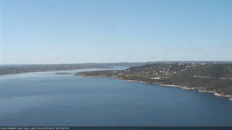 Lake Travis webcam, April 1, 2019 1:20 PM CT