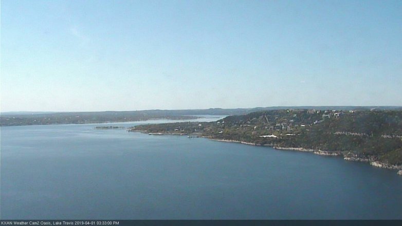 Lake Travis webcam, April 1, 2019 2:35 PM CT