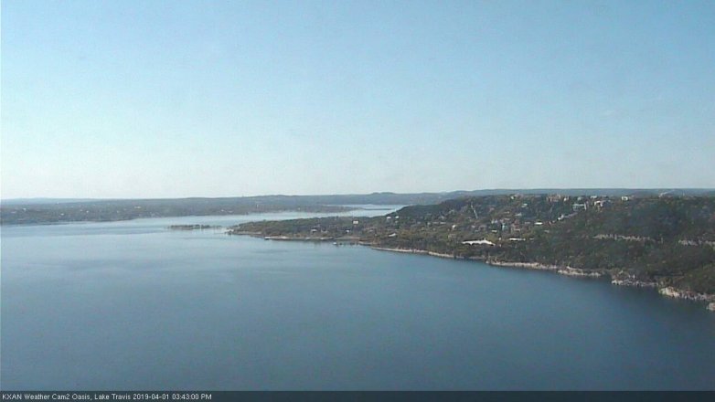 Lake Travis webcam, April 1, 2019 2:45 PM CT