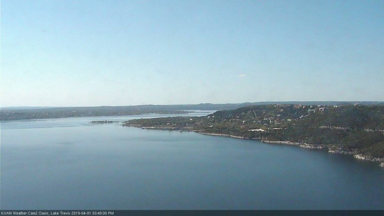 Lake Travis webcam, April 1, 2019 2:50 PM CT
