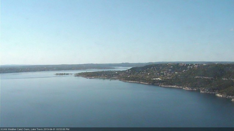 Lake Travis webcam, April 1, 2019 2:55 PM CT