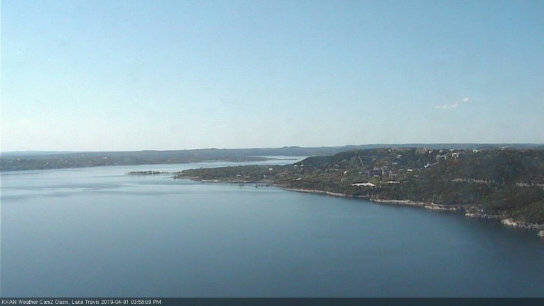 Lake Travis webcam, April 1, 2019 3:00 PM CT