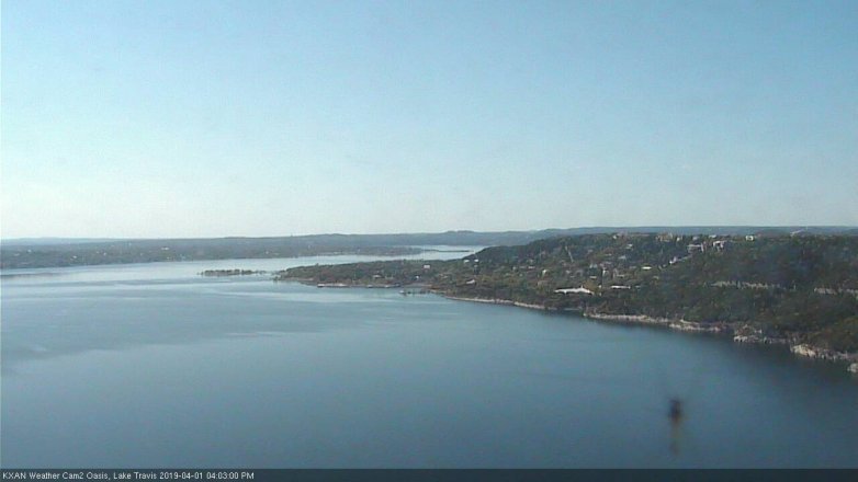 Lake Travis webcam, April 1, 2019 3:05 PM CT