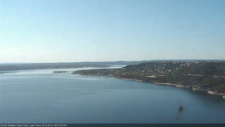 Lake Travis webcam, April 1, 2019 3:10 PM CT