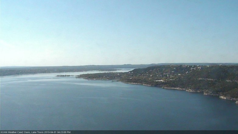 Lake Travis webcam, April 1, 2019 3:25 PM CT