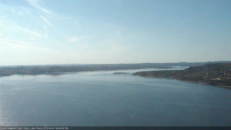 Lake Travis webcam, April 1, 2019 3:50 PM CT